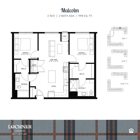 floor plan of the first level of the apartment